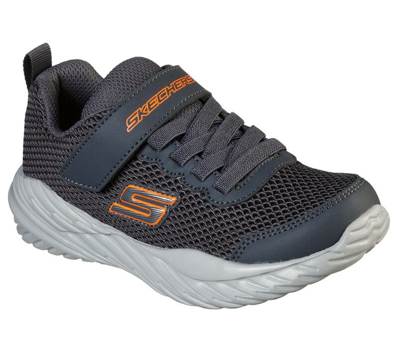 Skechers Pojkar Grå/Orange Sneakers - Nitro Sprint - Krodon - Sverige (LOVPK-7985)